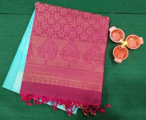 SOFT SILK SAREE WITH BLOUSE